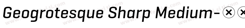 Geogrotesque Sharp Medium字体转换
